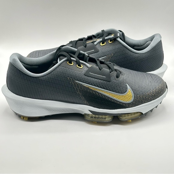 Men’s - Nike Air Zoom Infinity Tour 2 Black Gold Golf FD0217-003 New - Picture 10 of 16